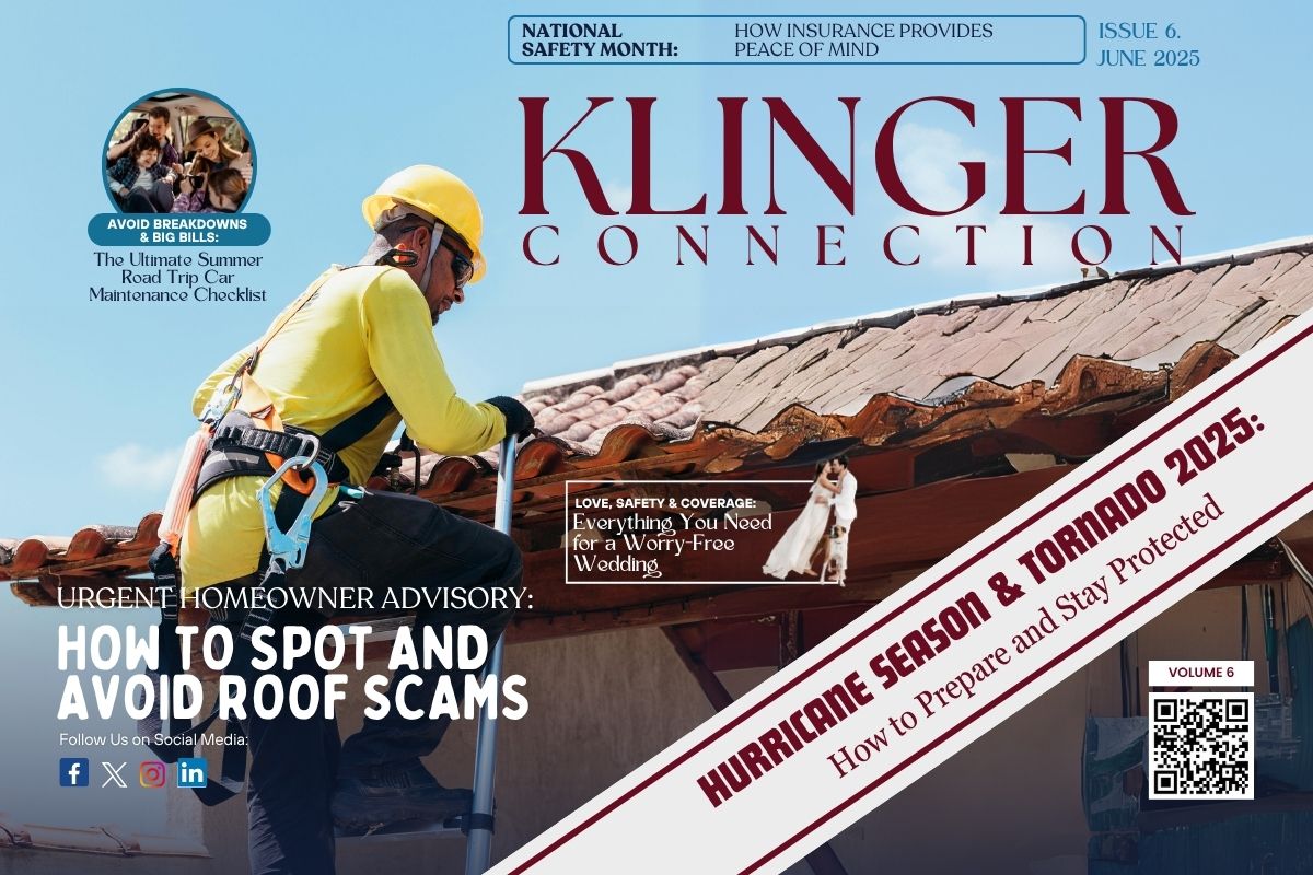 June 2025 Newsletter cover featuring summer-themed visuals and key insurance updates.