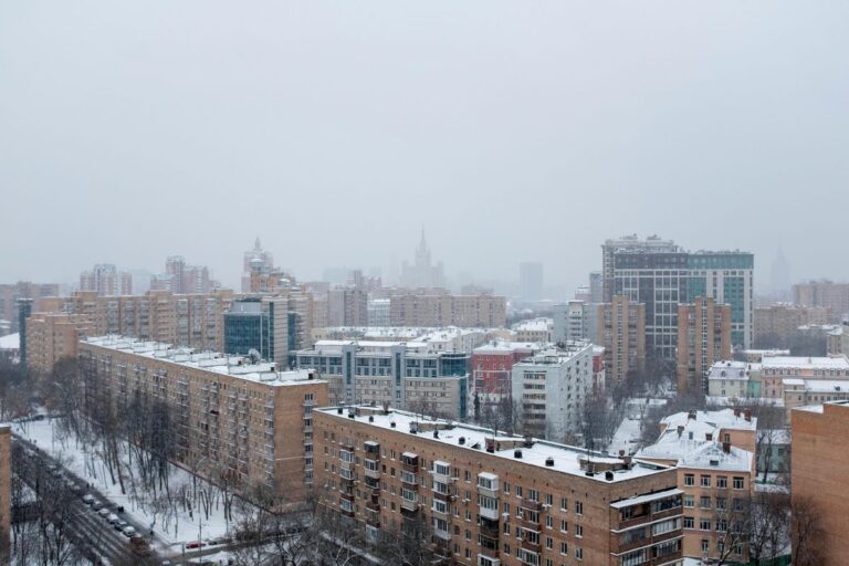 Commercial building inspected during winter weather to prevent frozen pipes, property damage, and costly insurance claims.