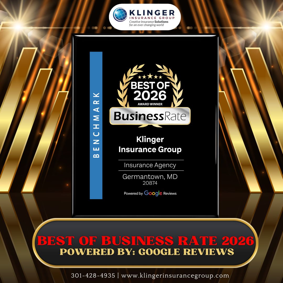 Klinger Insurance Group Best of Business Rate 2026 award recognition badge for outstanding insurance service and client satisfaction.