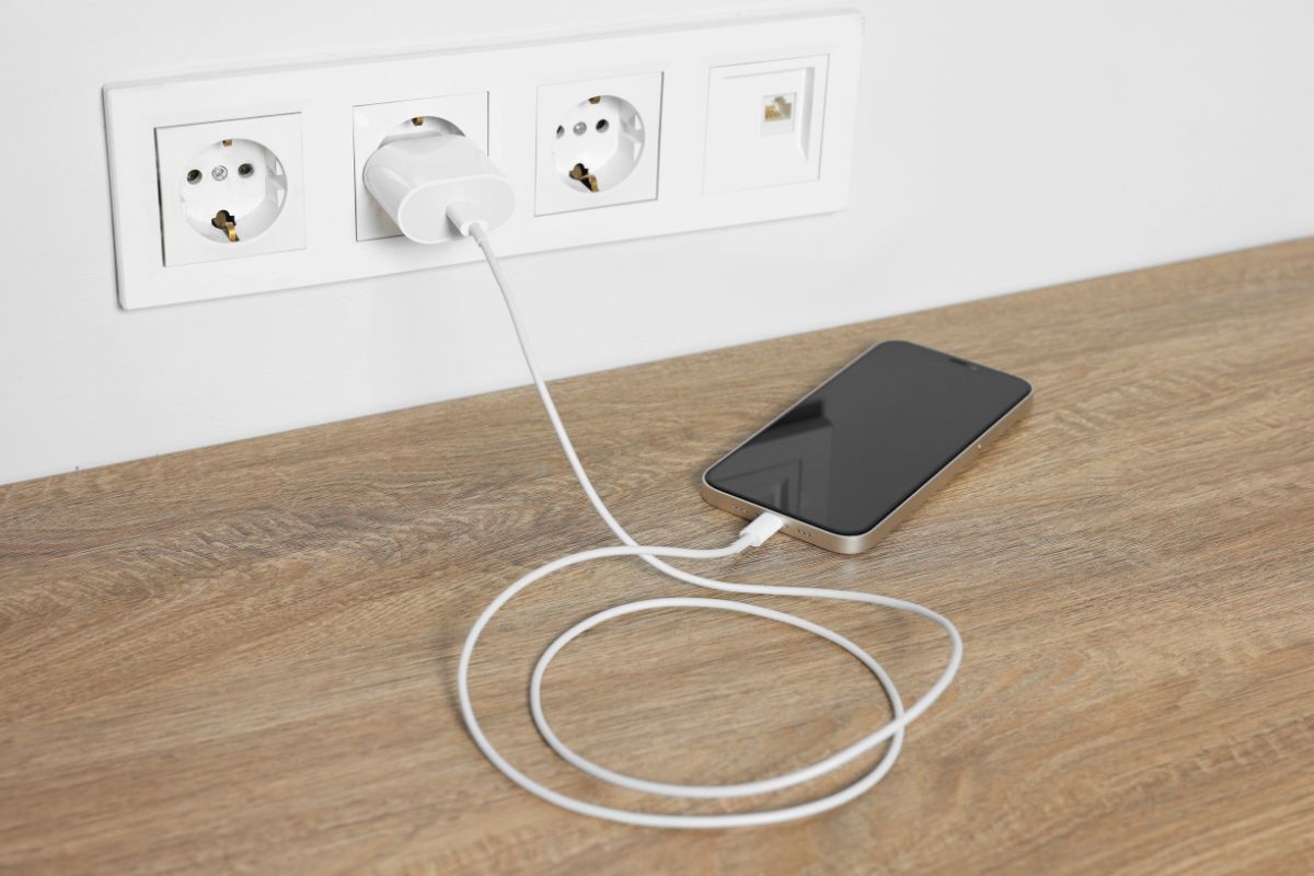 Fire Prevention Week tips for safe charging of phones, laptops, and electronic devices to help prevent electrical fires.