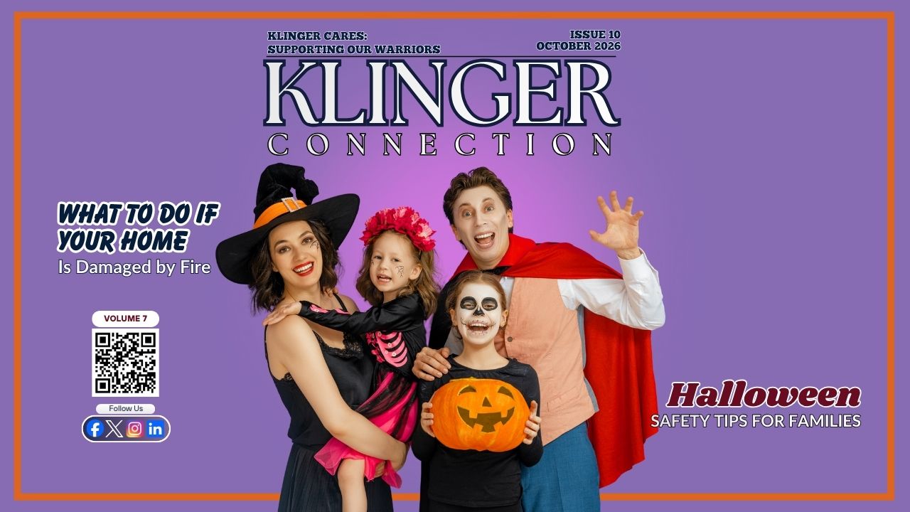 October 2026 newsletter from Klinger Insurance Group featuring company updates, community involvement, insurance insights, and important announcements.